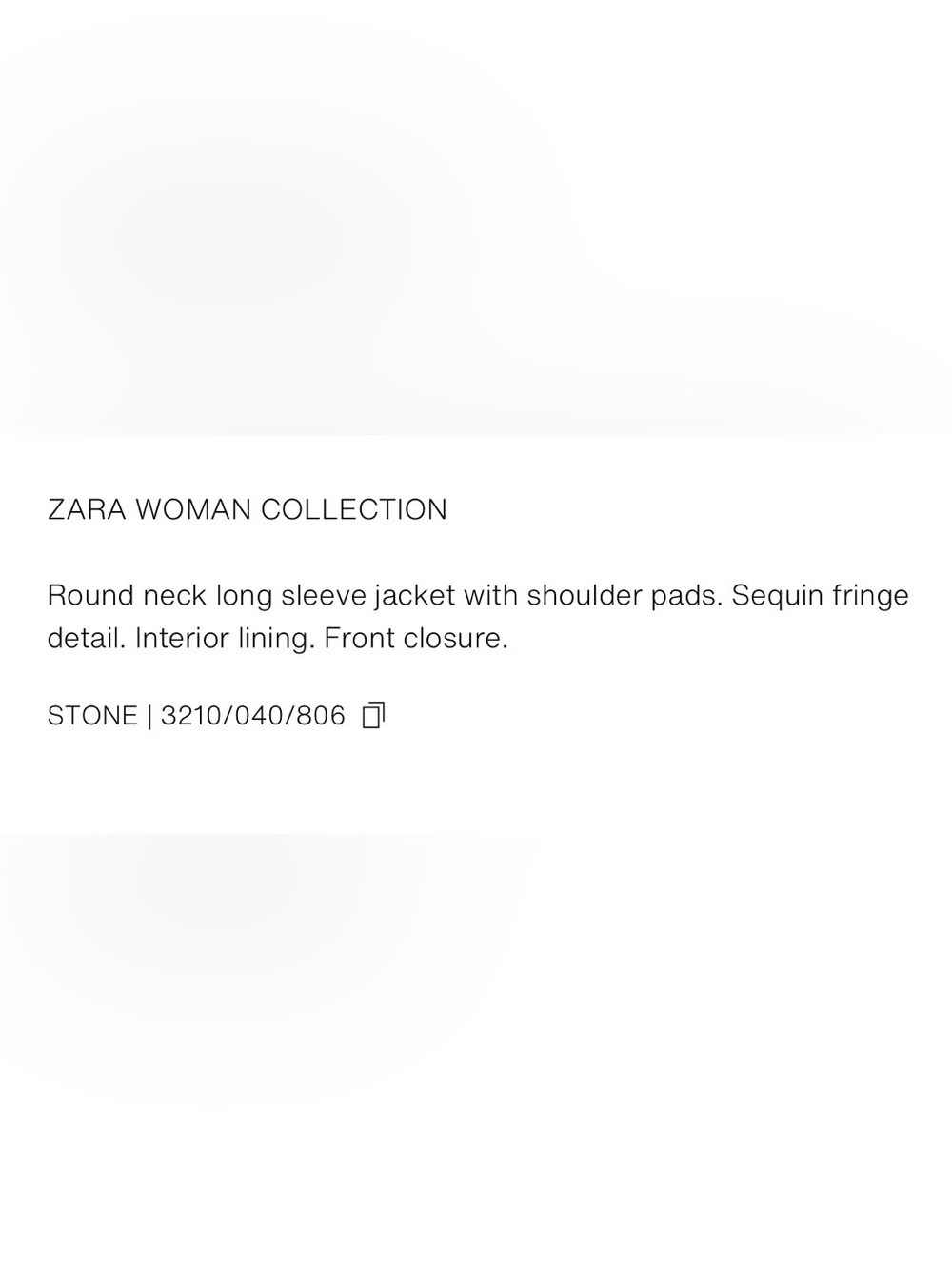 Zara ZW Collection Fringed Sequin Jacket in Silver-Stone - Picture 13 of 14